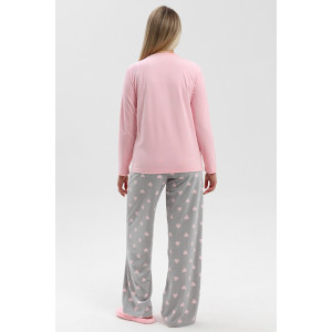 Костюм двойка женский "Нефрон" велюр стрейч (р-ры: 44-54) розовый Костюм двойка женский "Нефрон" велюр стрейч (р-ры: 44-54) розовый