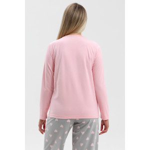 Костюм двойка женский "Нефрон" велюр стрейч (р-ры: 44-54) розовый Костюм двойка женский "Нефрон" велюр стрейч (р-ры: 44-54) розовый