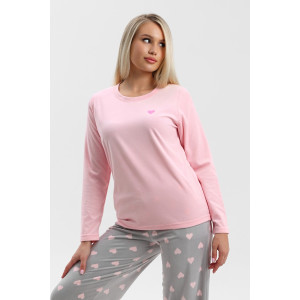 Костюм двойка женский "Нефрон" велюр стрейч (р-ры: 44-54) розовый Костюм двойка женский "Нефрон" велюр стрейч (р-ры: 44-54) розовый