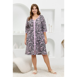 Халат женский "Гевея" кулирка (р-ры: 50-64) серый Халат женский "Гевея" кулирка (р-ры: 50-64) серый