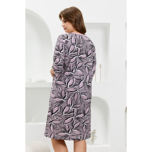 Халат женский "Гевея" кулирка (р-ры: 50-64) серый Халат женский "Гевея" кулирка (р-ры: 50-64) серый