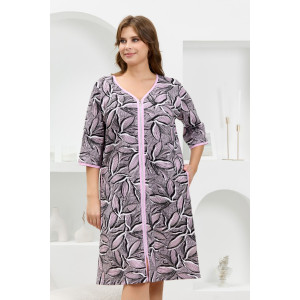 Халат женский "Гевея" кулирка (р-ры: 50-64) серый Халат женский "Гевея" кулирка (р-ры: 50-64) серый
