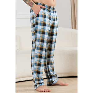 Брюки мужские "Тор-1" кулирка (р-ры: 48-62) клетка бирюза Брюки мужские "Тор-1" кулирка (р-ры: 48-62) клетка бирюза