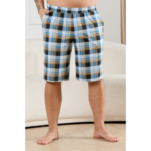 Шорты мужские "Тор-2" кулирка (р-ры: 48-62) клетка бирюза Шорты мужские "Тор-2" кулирка (р-ры: 48-62) клетка бирюза