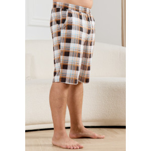 Шорты мужские "Тор-2" кулирка (р-ры: 48-62) клетка коричневая Шорты мужские "Тор-2" кулирка (р-ры: 48-62) клетка коричневая