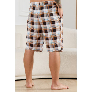 Шорты мужские "Тор-2" кулирка (р-ры: 48-62) клетка коричневая Шорты мужские "Тор-2" кулирка (р-ры: 48-62) клетка коричневая