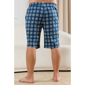 Шорты мужские "Тор-2" кулирка (р-ры: 48-62) клетка синяя Шорты мужские "Тор-2" кулирка (р-ры: 48-62) клетка синяя