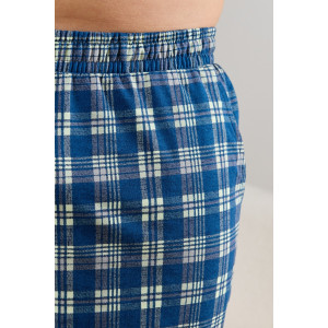 Шорты мужские "Тор-2" кулирка (р-ры: 48-62) клетка синяя Шорты мужские "Тор-2" кулирка (р-ры: 48-62) клетка синяя