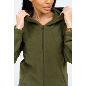 Костюм двойка женский 964 флис пенье антипилинг (р-ры: 44-58) хаки