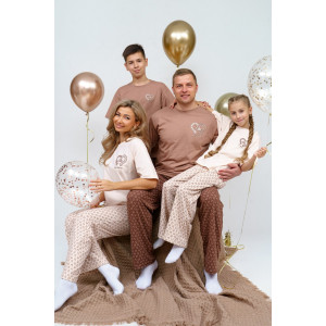 Пижама детская 961Д кулирка (р-ры: 32-44) подковы Пижама детская 961Д кулирка (р-ры: 32-44) подковы