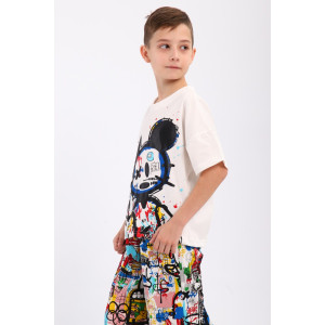 Пижама детская "Гранд" кулирка (р-ры: 140-170) белый