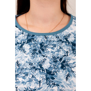 Костюм двойка женский ФК-28 "Мадина" футер 2-х нитка с начесом (р-ры: 50-60) индиго