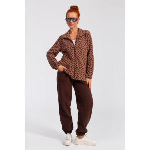 Костюм двойка женский "Эрика" ФК-47 флис (р-ры: 48-58) шоколад Костюм двойка женский "Эрика" ФК-47 флис (р-ры: 48-58) шоколад