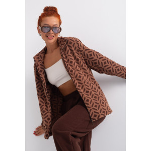 Костюм двойка женский "Эрика" ФК-47 флис (р-ры: 48-58) шоколад Костюм двойка женский "Эрика" ФК-47 флис (р-ры: 48-58) шоколад