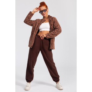 Костюм двойка женский "Эрика" ФК-47 флис (р-ры: 48-58) шоколад Костюм двойка женский "Эрика" ФК-47 флис (р-ры: 48-58) шоколад
