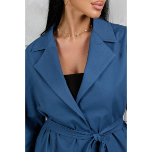 Костюм двойка женский 2092/1 лён (р-ры: 46-56) синий Костюм двойка женский 2092/1 лён (р-ры: 46-56) синий