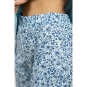 Пижама женская 2094 кулирка (р-ры: 48-62) голубой-синий