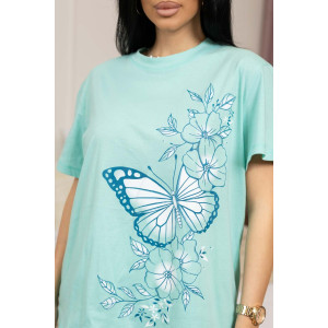 Пижама женская 2094/1 кулирка (р-ры: 48-62) ментол