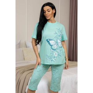 Пижама женская 2094/1 кулирка (р-ры: 48-62) ментол
