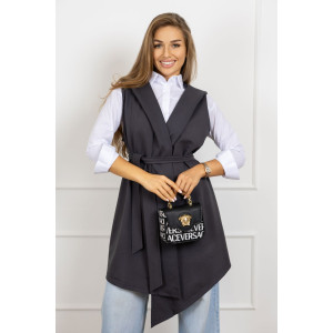 Жилетка женская 2098/1 футер 2-х нитка (р-ры: 46-60) фуме