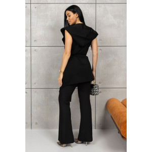 Жилетка женская 2098 футер 2-х нитка (р-ры: 46-60) черный