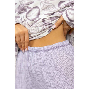 Пижама женская 1759/13 футер с начесом (р-ры: 48-62) какао-молоко