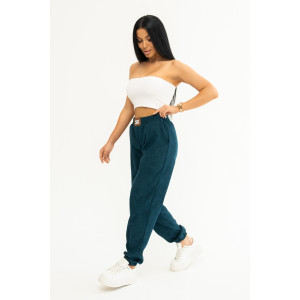 Брюки женские 1936/4 вельвет (р-ры: 46-56) изумрудный Брюки женские 1936/4 вельвет (р-ры: 46-56) изумрудный