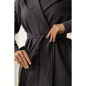 Кардиган женский 1276/6 футер (р-ры: 46-56) фуме