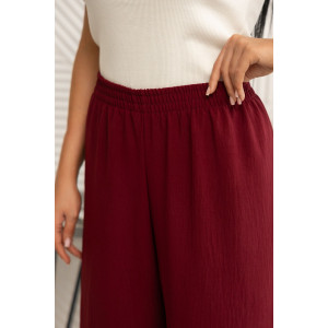 Брюки женские 2051/4 жатка кантри (р-ры: 48-58) бордо