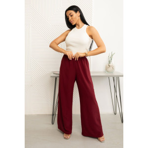 Брюки женские 2051/4 жатка кантри (р-ры: 48-58) бордо