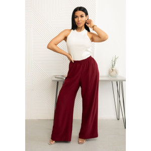 Брюки женские 2051/4 жатка кантри (р-ры: 48-58) бордо