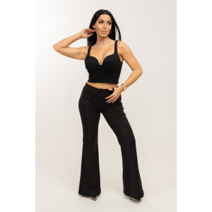 Брюки женские 2010 трикотаж рома (р-ры: 44-54) черный