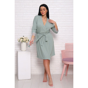 Пеньюар женский "Орхидея" лапша (последний размер) малахит 54