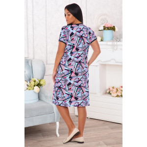 Халат женский "Мозаика" кулирка (последний размер) розовый 46,60,62