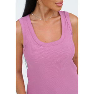 Майка женская "Мия" кашкорсе (последний размер) лиловый 50