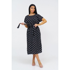 Платье женское "Одиссея" штапель (последний размер) черный 54,58