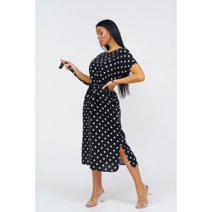 Платье женское "Одиссея" штапель (последний размер) черный 54,58