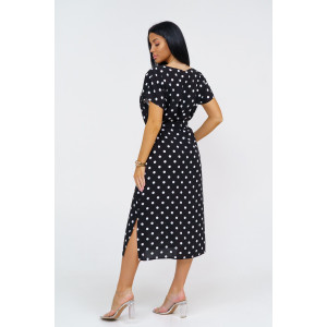 Платье женское "Одиссея" штапель (последний размер) черный 54,58