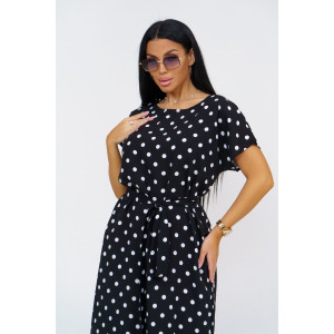 Платье женское "Одиссея" штапель (последний размер) черный 54,58