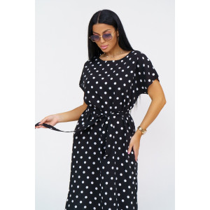 Платье женское "Одиссея" штапель (последний размер) черный 54,58