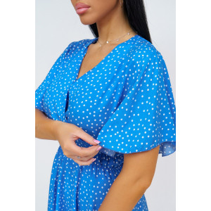 Платье женское "Ирис" штапель (последний размер) электрик 48