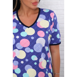 Костюм двойка женский "Риана" кулирка (последний размер) шарики 46