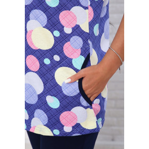 Костюм двойка женский "Риана" кулирка (последний размер) шарики 46