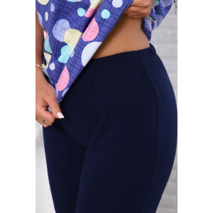 Костюм двойка женский "Риана" кулирка (последний размер) шарики 46