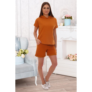 Костюм двойка женский "Аргентина" футер (последний размер) горчица 50