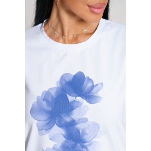 Костюм двойка женский "Агата" кулирка с эластаном (последний размер) фиалковый 56,58