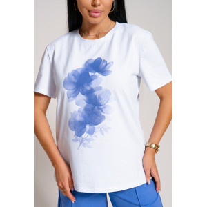 Костюм двойка женский "Агата" кулирка с эластаном (последний размер) фиалковый 56,58