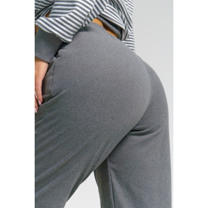 Костюм двойка женский "Морячка" поларфлис (последний размер) графит 50,58