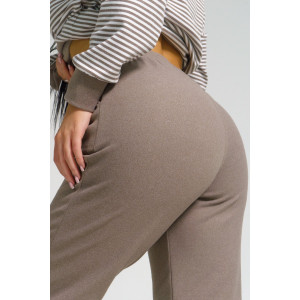 Костюм двойка женский "Морячка" поларфлис (последний размер) шоколад 46