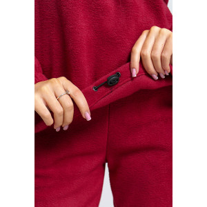 Костюм двойка женский "Профи" флис (последний размер) бордо 54